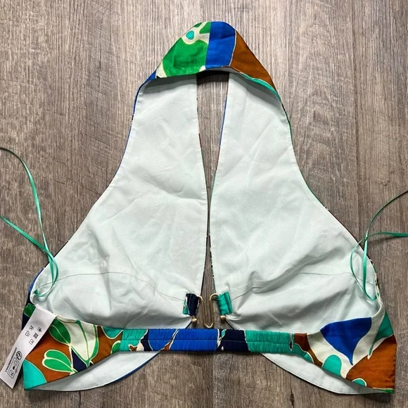 Cult Gaia Diem Halter Crop Top in Botanic Aqua - Picture 3 of 5